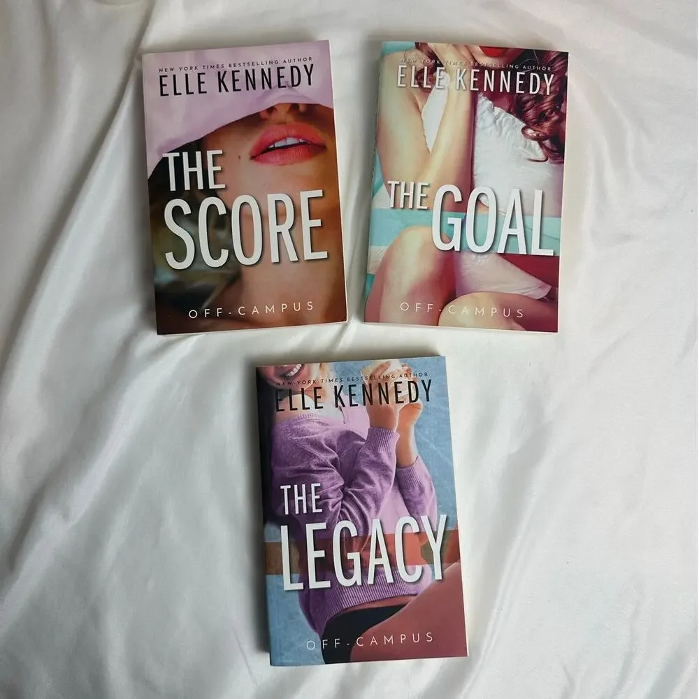 The Score, The Goal, & The Legacy Elle Kennedy Off Campus Books 3-5 OOP PB Set